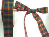 R1417 25mm Double Faced Polyester Tartan Ribbon - Ribbonmoon