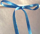 R2132 4mm Royal Blue Satin and Metallic Gold Shot Ribbon - Ribbonmoon