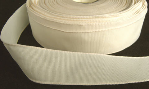 R2153 27mm Bridal White Wired Edge Taffeta Ribbon by Berisfords - Ribbonmoon