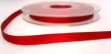 R2187 6mm Red Double Face Satin Ribbon by Berisfords - Ribbonmoon