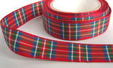 R2222 16mm Royal Stewart Polyester Tartan Ribbon - Ribbonmoon