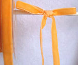 R2366 10mm Bright Pale Orange Nylon Velvet Ribbon - Ribbonmoon