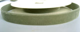 R2670 16mm Green Grey Nylon Velvet Ribbon by Berisfords - Ribbonmoon