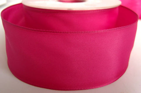 R2840 40mm Fuchsia Wire Edged Taffeta Ribbon by Berisfords - Ribbonmoon