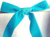 R2867 23mm Peacock Blue Nylon Velvet Ribbon by Berisfords - Ribbonmoon