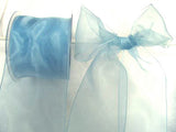 R3407 70mm Cornflower Blue Water Resistant Sheer Ribbon - Ribbonmoon