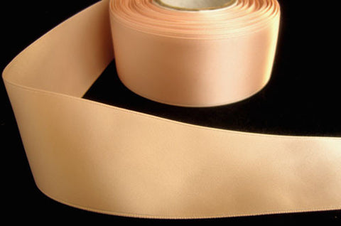 R4119 36mm Oyster Peach Double Faced Satin Ribbon - Ribbonmoon