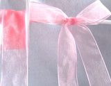 R4457 25mm Rose Pink Nylon Sheer Ribbon - Ribbonmoon