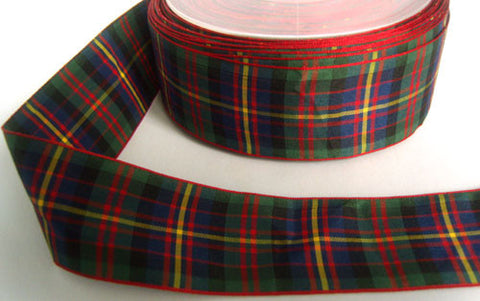 R4667 37mm Polyester Tartan Ribbon - Ribbonmoon