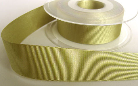 R6443 25mm Kahki 9880 Polyester Grosgrain Ribbon by Berisfords - Ribbonmoon