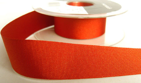 R6452 25mm Copper Polyester Grosgrain Ribbon by Berisfords - Ribbonmoon