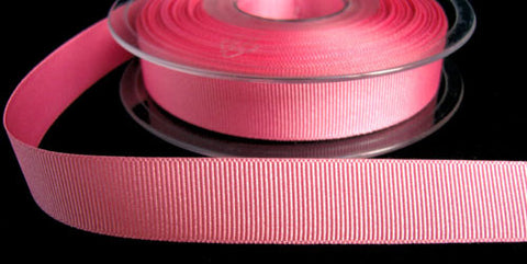 R6494 16mm Dark Rose Pink Polyester Grosgrain Ribbon by Berisfords