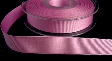 R6496 16mm Pale Hot Pink Polyester Grosgrain Ribbon by Berisfords