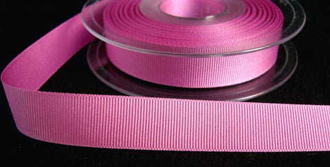 R6497 16mm Dusky Hot Pink Polyester Grosgrain Ribbon by Bersifords - Ribbonmoon