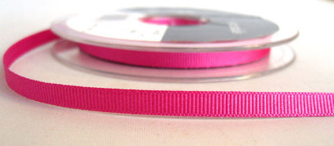 R6517 6mm Shocking Pink 9280 Polyester Grosgrain Ribbon by Bersifords - Ribbonmoon