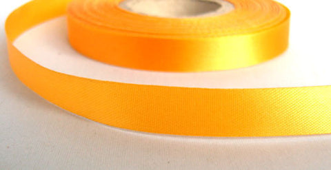 R6581 12mm Gold Yellow Budget Single Face Acetate Satin Ribbon - Ribbonmoon