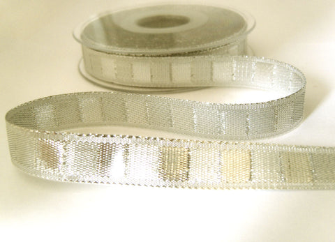 R7538 14mm Silver Metallic "Mirror" Ribbon by Berisfords