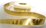 R6975 15mm Pale Gold Double Face Lurex Ribbon by Berisfords - Ribbonmoon