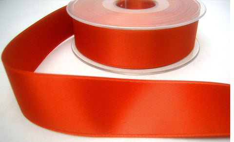 R7972 28mm Bright Rust Double Face Satin Ribbon - Ribbonmoon