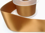 R8048 50mm Rich Ecru Brown Double Face Satin Ribbon - Ribbonmoon