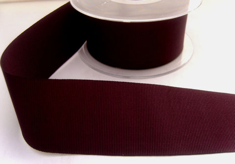 R8320 40mm Deep Plum Polyester Grosgrain Ribbon - Ribbonmoon