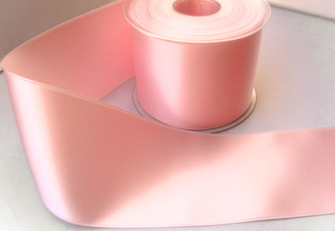 R8350 40mm Pale Rose Pink Double Face Satin Ribbon - Ribbonmoon