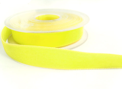 R8911 36mm Citron (Lemon) Nylon Velvet Ribbon by Berisfords