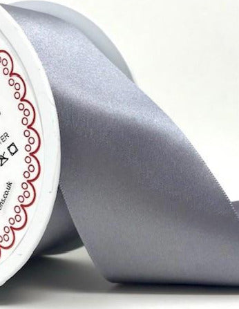 R9136 50mm Slate Grey Double Face Satin Ribbon by Berisfords