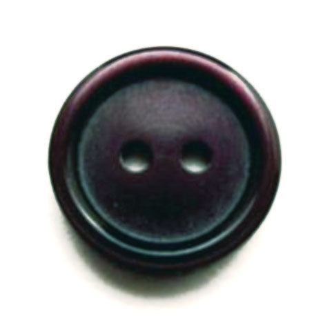 B10518 16mm Deepest Plum Gloss Polyester 2 Hole Button