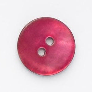 B11641 18mm Scarletberry (Wine) Akoya Shell 2 Hole Button