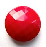 B11647 20mm Red Domed Honeycomb Gloss Nylon Shank Button
