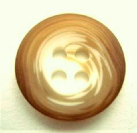 B12784L 20mm Creams and Bronws Aaran Matt 4 Hole Button