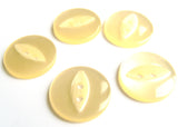 B16730 16mm Pale Butterscotch Polyester Fish Eye 2 Hole Button