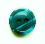 B17161 15mm Deep Malibu Blue Shadow Stripe Tonal 2 Hole Button