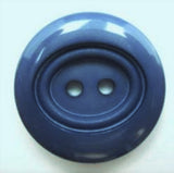 B5013 23mm Rich Dusky Blue Oval Matt Centre 2 Hole Button