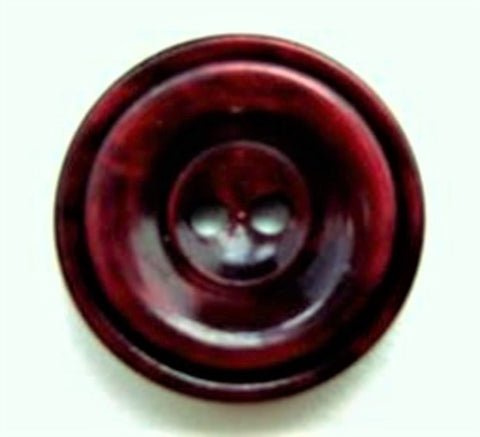 B5063 19mm Tonal Ruby Wine Chunky High Gloss 2 Hole Button