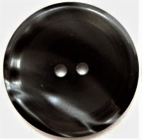 B5103 28mm Tonal Black and Pearlised Grey 2 Hole Button