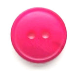 B5922 15mm Shocking Pink Soft Sheen 2 Hole Button