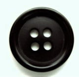 B6101 19mm Black Gloss 4 Hole Button