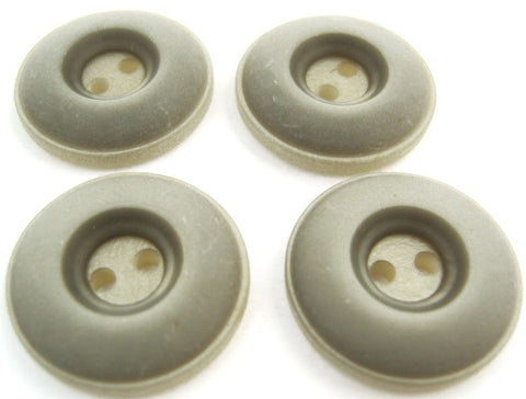 B6518 23mm Grey Iced Shimmer Chunky 2 Hole Button