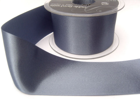 R3662 35mm Moonlight Blue Double Face Satin Ribbon by Berisfords