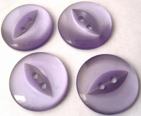 B6400 19mm Deep Lilac 2 Hole Polyester Fish Eye Button - Ribbonmoon