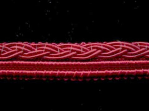 FT1640 10mm Raspberry Pink Corded Braid