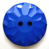 B6333 23mm Dark Royal Blue Textured Gloss 2 Hole Button - Ribbonmoon