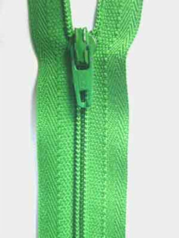 Z4234 YKK 20cm Dusky Emerald Green Nylon No.3 Closed End Zip - Ribbonmoon