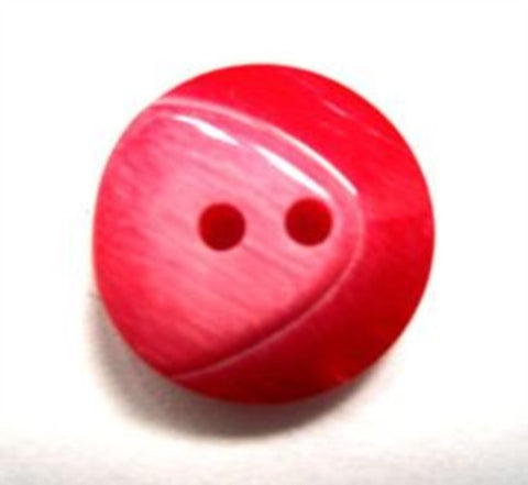 B15790 18mm Frosted Red Chunky Gloss 2 Hole Button - Ribbonmoon
