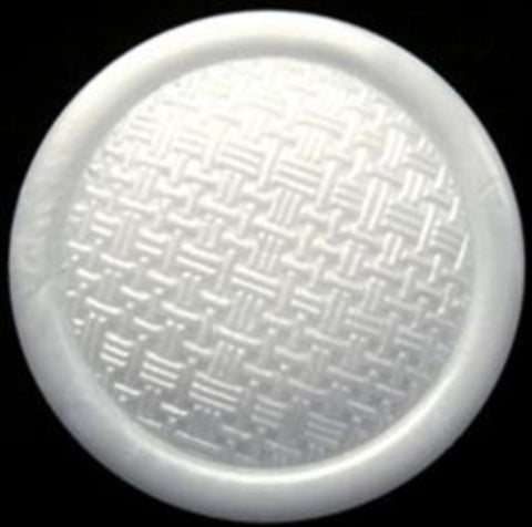 B17669 31mm Pearl White Textured Shank Button - Ribbonmoon