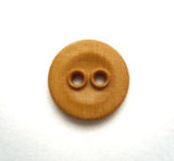 B7834 14mm Golden Brown Lightly Textured Linen Effect 2 Hole Button - Ribbonmoon