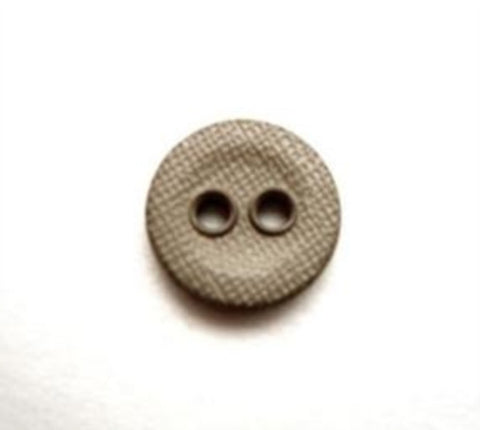 B13545 11mm Light Dull Khaki Lightly Textured Linen Effect 2 Hole Button - Ribbonmoon