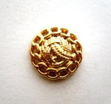 B9647 15mm Gilded Gold Poly Shank Button - Ribbonmoon